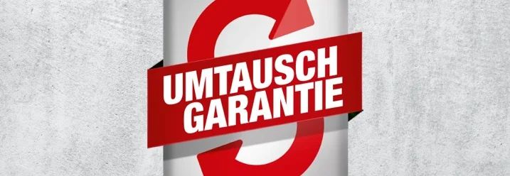 Umtauschgarantie mit Symbol Kreispfeil